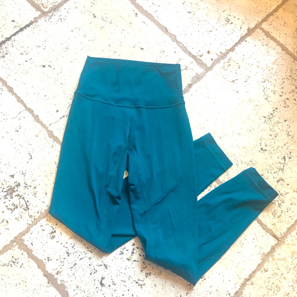 Lululemon Wunder Under Emerald Green  7/8, 2
